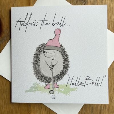 Greeting Card - Address The Ball Thumbnail