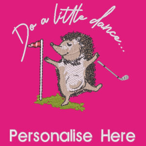 Do a Little Dance - Hedgehog golf towel Design