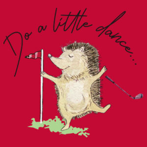 Do a Little Dance (Hedgehog) - Ladies Fitted Polo Design