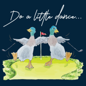 Do a Little Dance (Ducks) - Ladies Fitted Polo Design