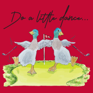 Do a Little Dance (Ducks) - Ladies Fitted Polo  Design