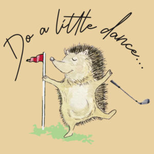 Do a Little Dance (Hedgehog) (Rear) - Unisex Hoodie Design