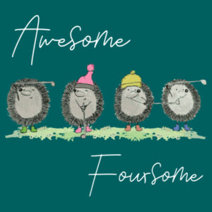 Awesome Foursome (Rear) - Unisex Hoodie Design