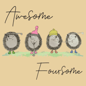 Awesome Foursome (Rear) - Unisex Hoodie Design