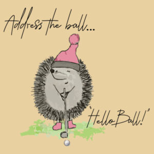 Address the Ball (Rear) - Unisex Hoodie Design