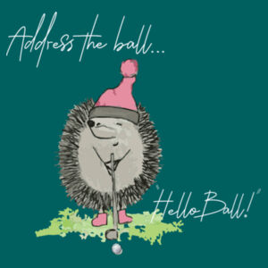 Address the Ball (Rear) - Unisex Hoodie Design