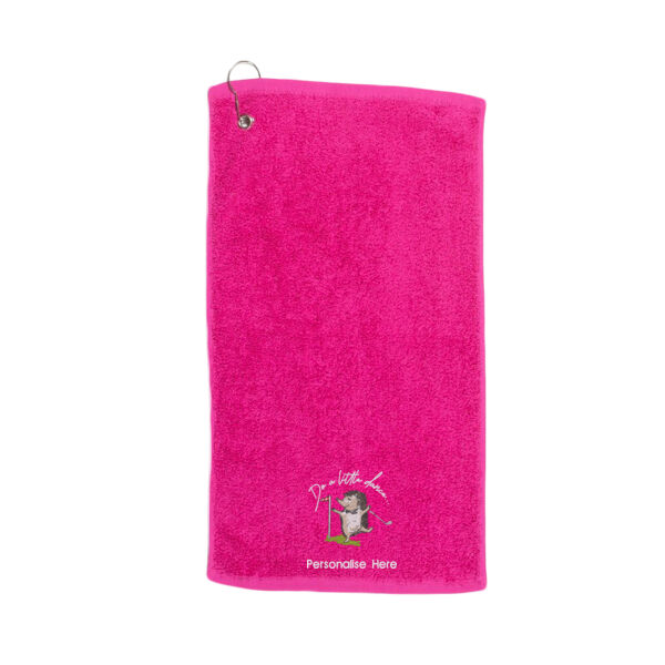 Do a Little Dance - Hedgehog golf towel Thumbnail