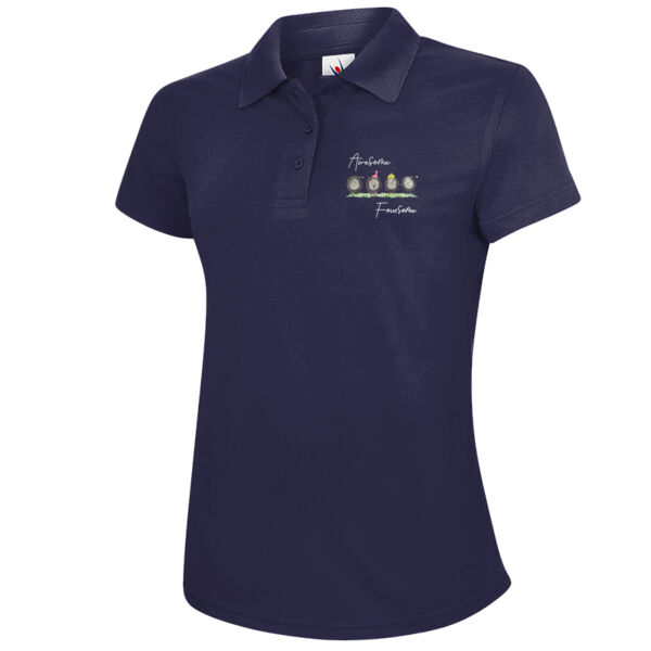 Awesome Foursome - Ladies Fitted Polo Thumbnail